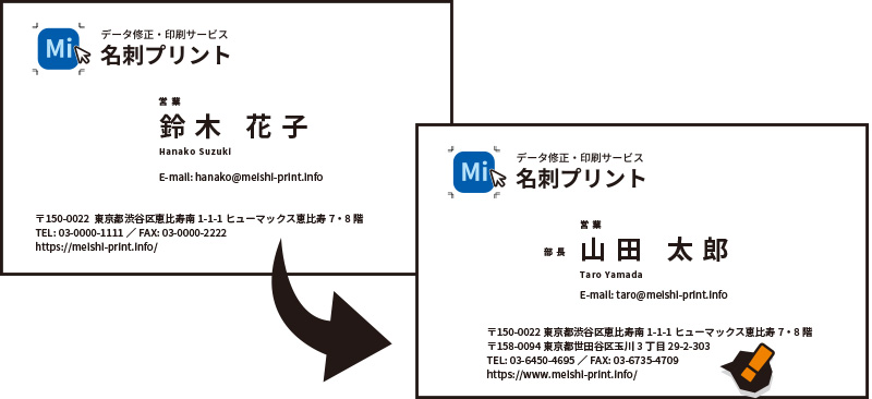 有料になるデータ修正の例