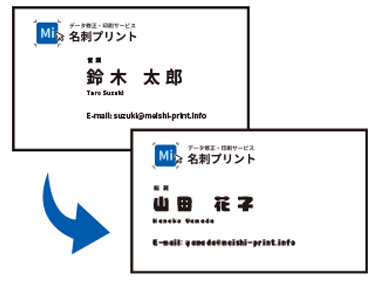 文字サイズ・レイアウト微調整